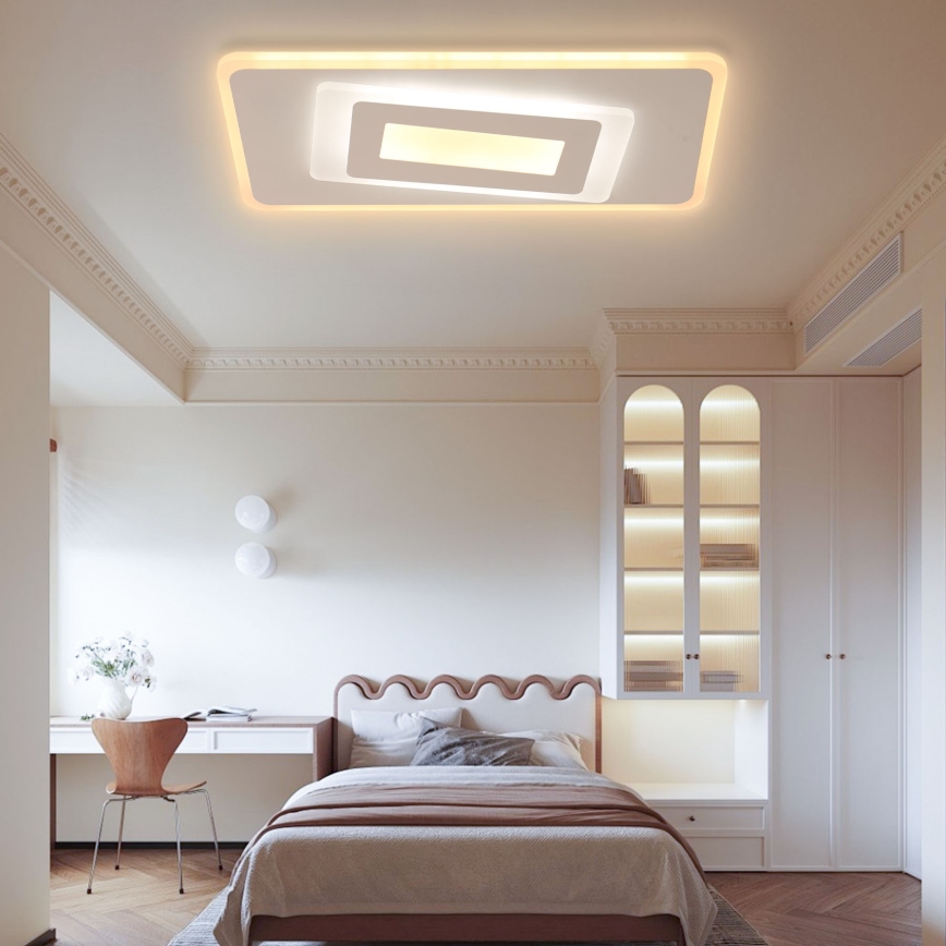 Brilagi - Plafón LED regulable MODERN LED/51W/230V 2700-6500K 20x40 cm + control remoto