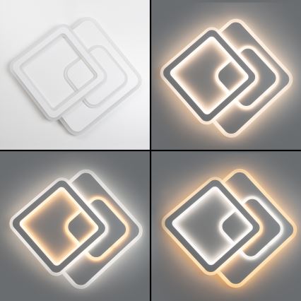 Brilagi - Plafón LED regulable MODERN LED/80W/230V 2700-6500K 52,5x52,5 cm + control remoto