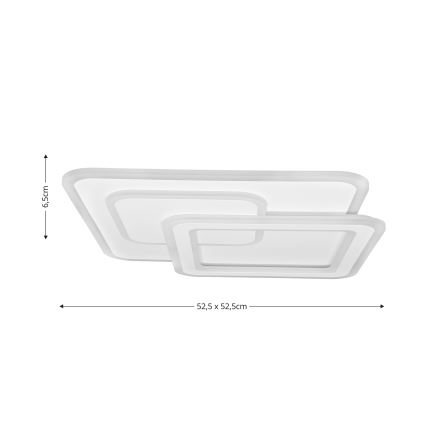 Brilagi - Plafón LED regulable MODERN LED/80W/230V 2700-6500K 52,5x52,5 cm + control remoto