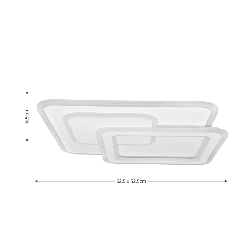 Brilagi - Plafón LED regulable MODERN LED/80W/230V 2700-6500K 52,5x52,5 cm + control remoto