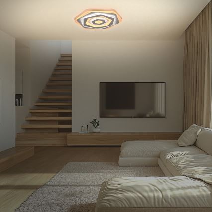 Brilagi - Plafón LED regulable MODERN LED/85W/230V 2700-6500K diá. 53 cm + control remoto