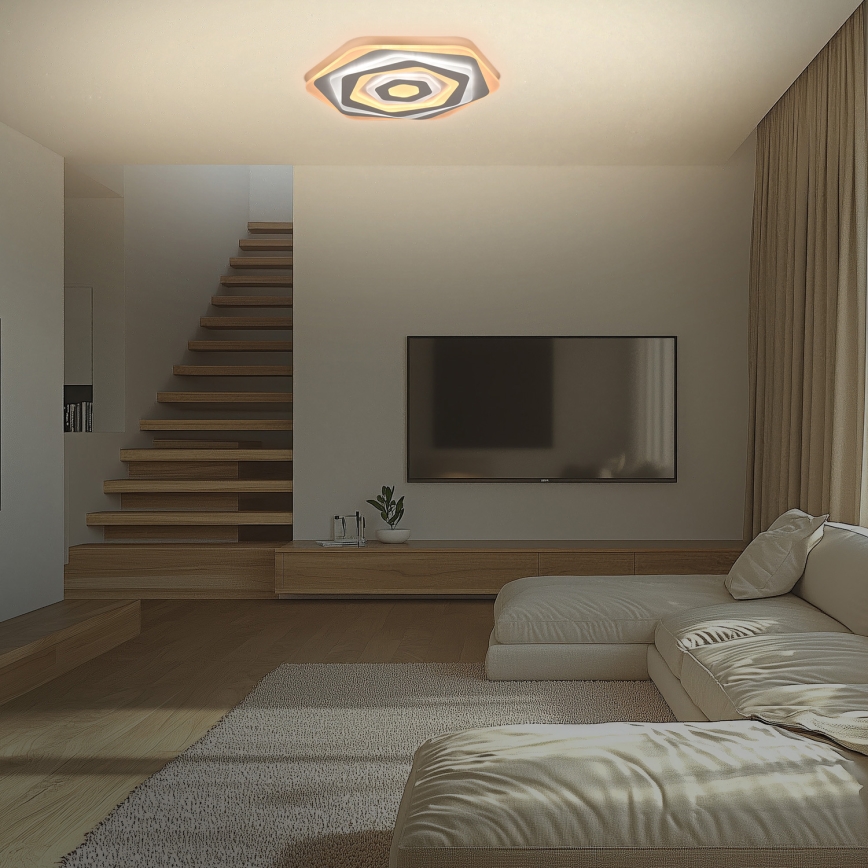 Brilagi - Plafón LED regulable MODERN LED/85W/230V 2700-6500K diá. 53 cm + control remoto