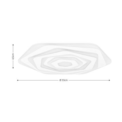 Brilagi - Plafón LED regulable MODERN LED/85W/230V 2700-6500K diá. 53 cm + control remoto