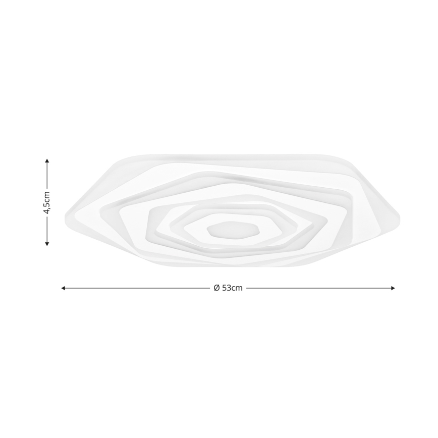 Brilagi - Plafón LED regulable MODERN LED/85W/230V 2700-6500K diá. 53 cm + control remoto