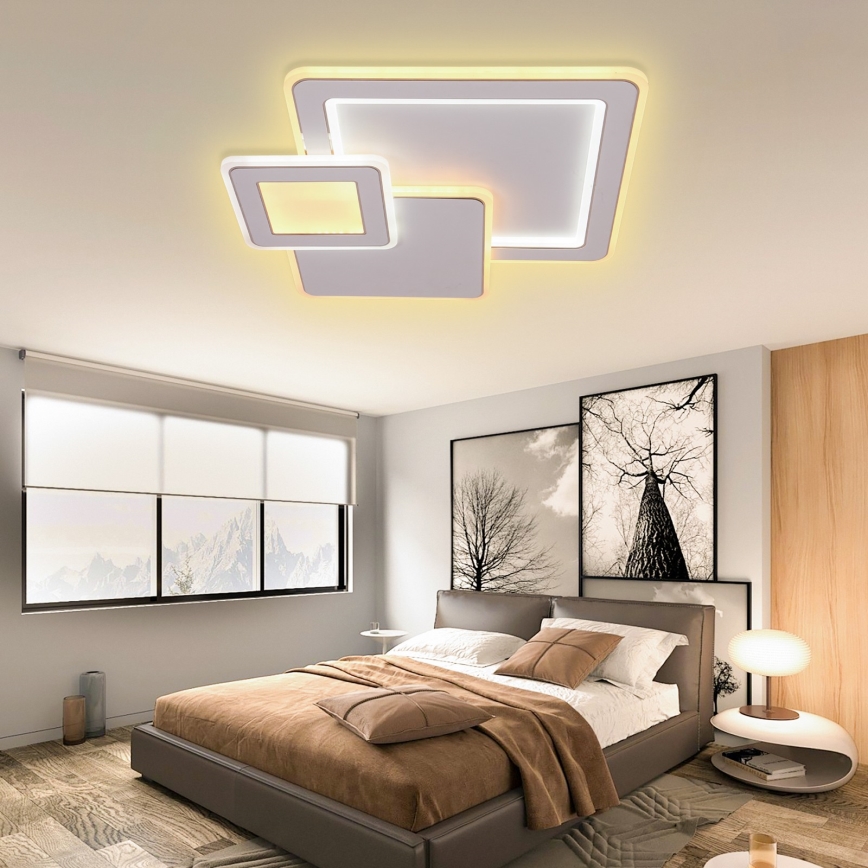 Brilagi - Plafón LED regulable MODERN LED/93W/230V 2700-6500K 48,5x48,5 cm + control remoto