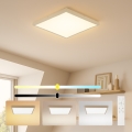 Brilagi - Plafón LED regulable para baño FRAME SMART LED/50W/230V 60x60 cm 3000-6000K IP44 beige + mando a distancia