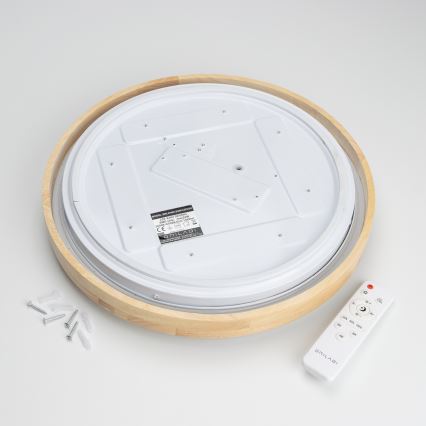 Brilagi - Plafón LED regulable PINE LED/24W/230V 3000-6500K + mando a distancia