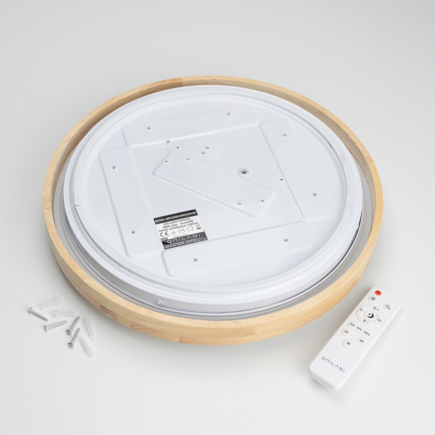 Brilagi - Plafón LED regulable PINE LED/24W/230V 3000-6500K + mando a distancia