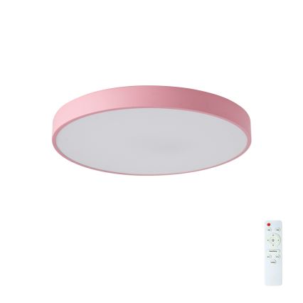 Brilagi - Lámpara de techo LED regulable POOL LED/60W/230V 3000-6000K diámetro 50 cm rosa + mando a distancia