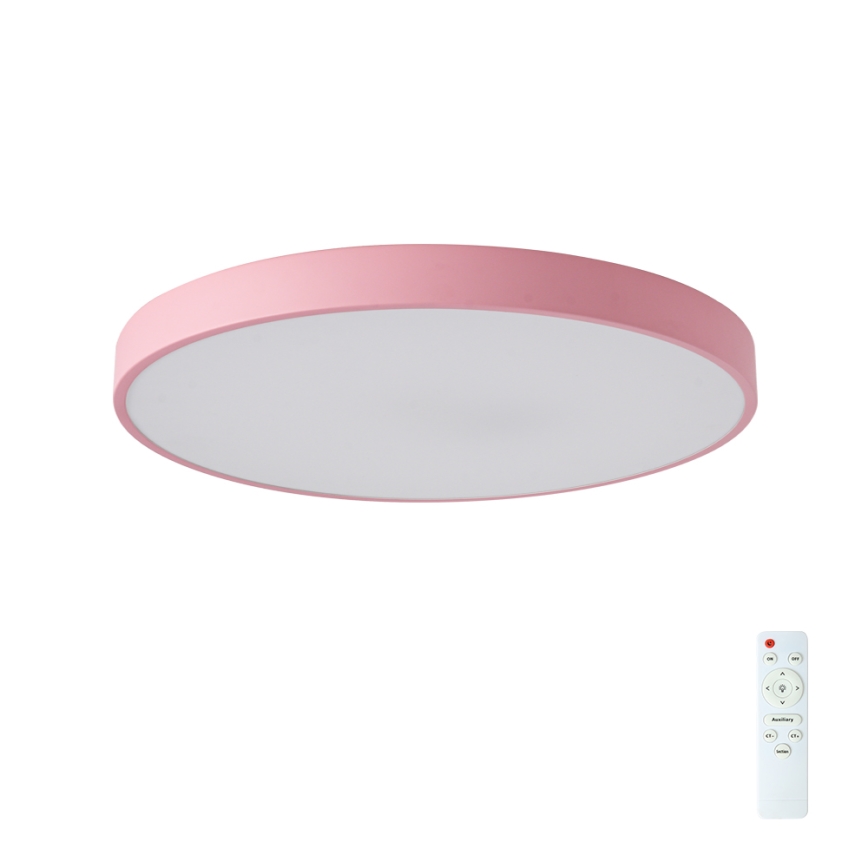 Brilagi - Luminaria LED regulable de techo POOL LED/60W/230V 3000-6000K Ø 60 cm rosa + mando a distancia