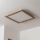 Brilagi - Plafón LED regulable SLIMFRAME WOOD LED/58W/230V 64x64 cm 3000-6000K marrón + control remoto