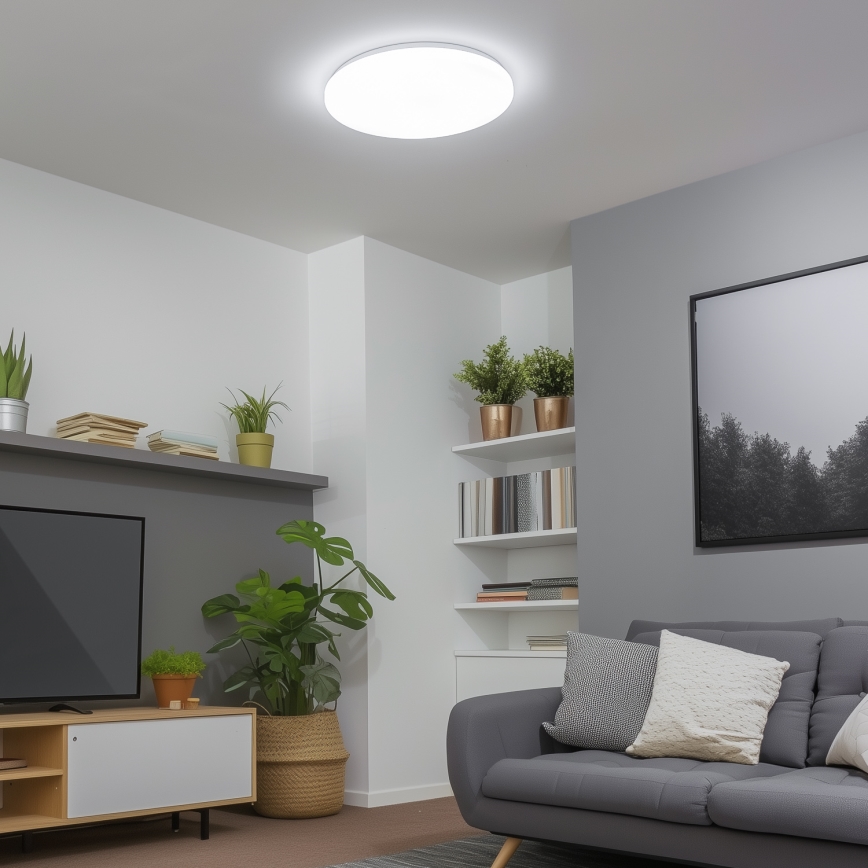 Brilagi - Plafón LED regulable SMART LED/24W/230V 2700-6500K Wi-Fi Tuya + mando a distancia