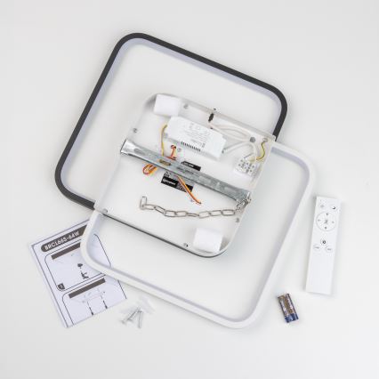 Brilagi - Luminaria de techo LED regulable VELO XL LED/98W/230V 3000-6500K 61x61 cm + mando a distancia