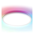 Brilagi - Plafón LED RGBW regulable VIBE LED/24W/230V 3000-6500K Ø 26 cm blanco + mando a distancia
