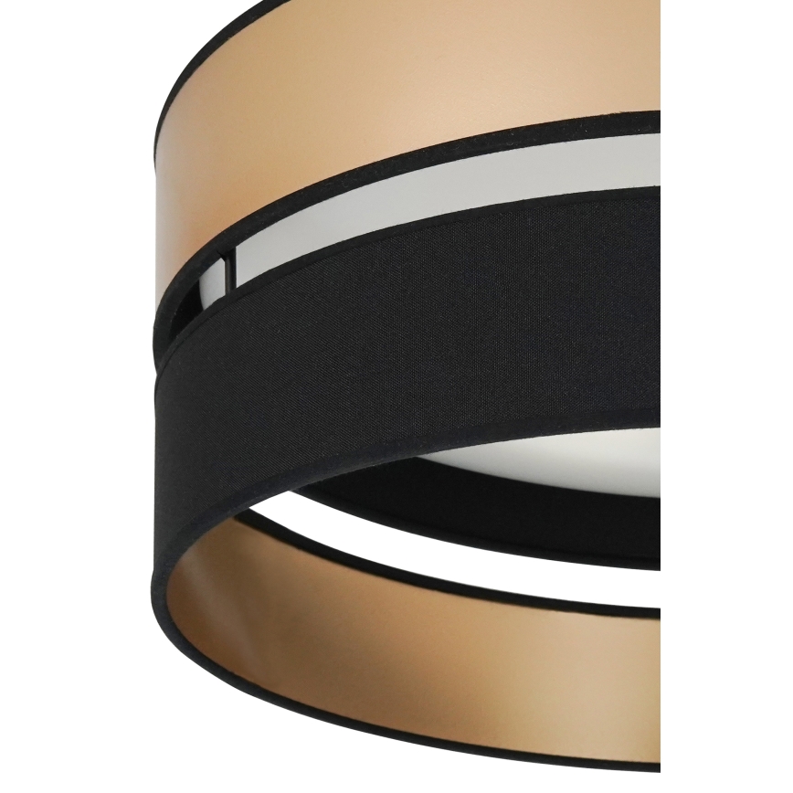 Brilagi - Plafón LED ROYAL LED/24W/230V diá. 45 cm negro/dorado