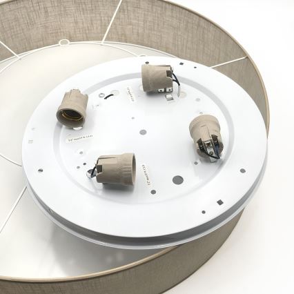 Brilagi - Plafón LED SIRIJA 4xE27/60W/230V Ø 60 cm beige