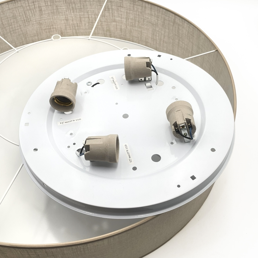 Brilagi - Plafón LED SIRIJA 4xE27/60W/230V Ø 60 cm beige