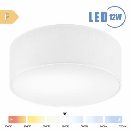 Brilagi - Plafón LED SIRIJA LED/12W/230V diá. 35 cm blanco