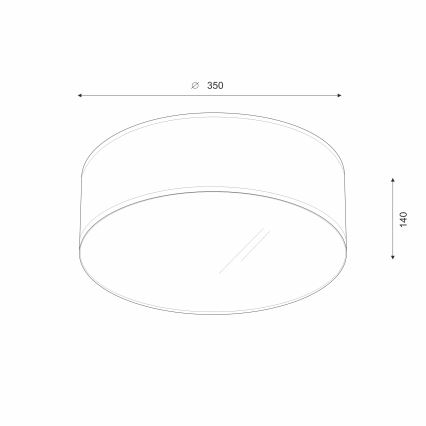 Brilagi - Plafón LED SIRIJA LED/12W/230V diá. 35 cm blanco