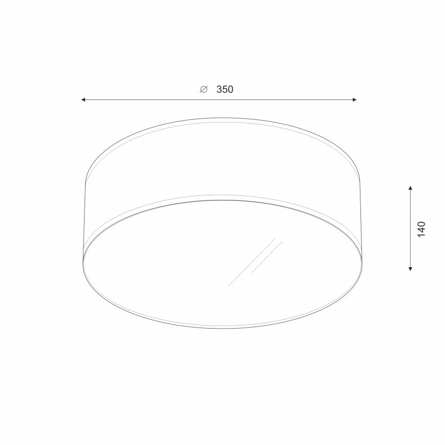 Brilagi - Plafón LED SIRIJA LED/12W/230V diá. 35 cm blanco
