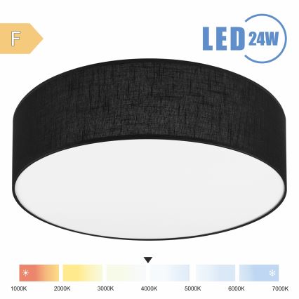 Brilagi - Plafón LED SIRIJA LED/24W/230V diá. 45 cm negro