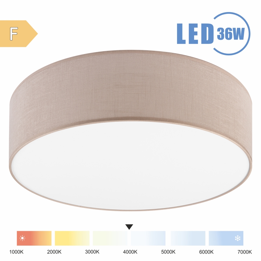 Brilagi - Plafón LED SIRIJA LED/36W/230V diá. 45 cm beige
