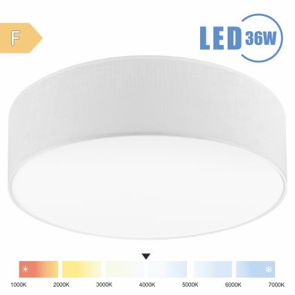 Brilagi - Plafón LED SIRIJA LED/36W/230V diá. 45 cm blanco