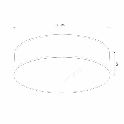 Brilagi - Plafón LED SIRIJA LED/36W/230V diá. 45 cm color crema