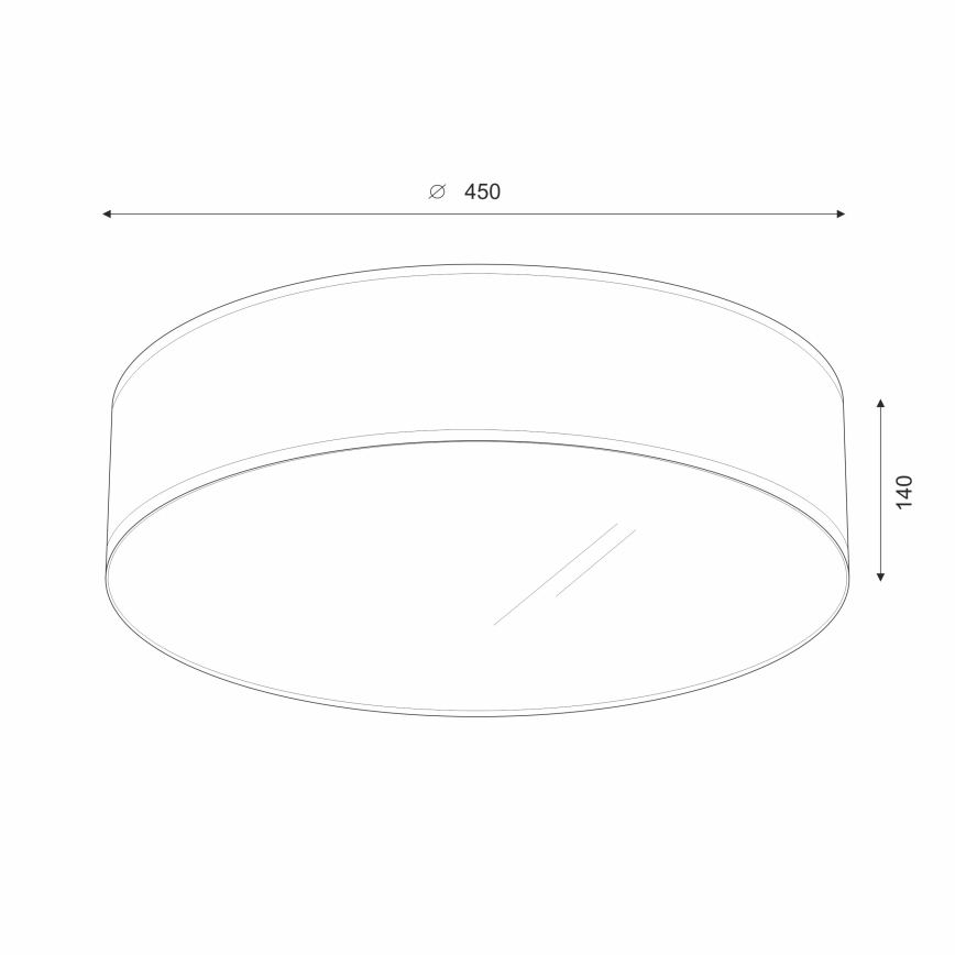 Brilagi - Plafón LED SIRIJA LED/36W/230V diá. 45 cm color crema