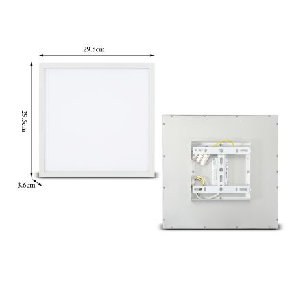 Brilagi - Plafón LED SLIMFRAME LED/25W/230V 30x30 cm blanco