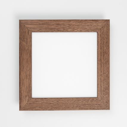 Brilagi - Plafón LED SLIMFRAME WOOD LED/25W/230V 34x34 cm marón oscuro