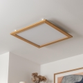 Brilagi - Plafón LED SLIMFRAME WOOD LED/58W/230V 64x64 cm marrón
