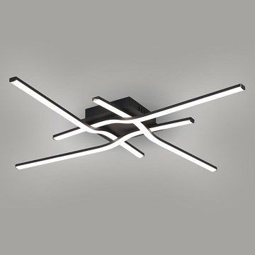 Brilagi - Plafón LED STRIPES 38W/230V 68x68 cm negro