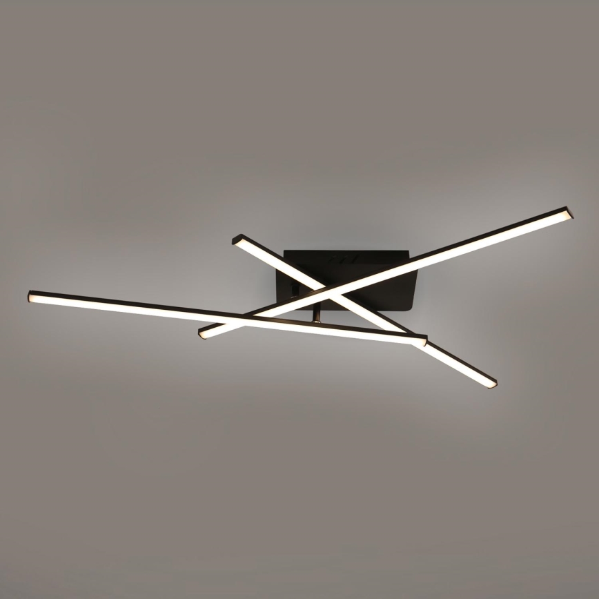 Brilagi - Plafón LED STRIPES LED/30W/230V negro