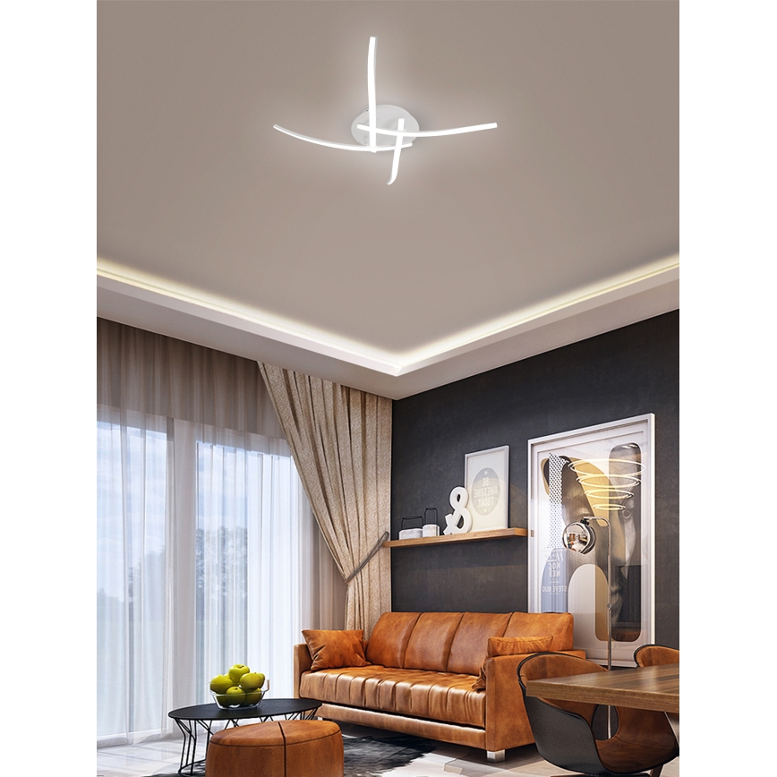 Brilagi - Plafón LED STRIPES LED/32W/230V blanco