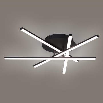 Brilagi - Plafón LED STRIPES LED/40W/230V 60x60 cm negro