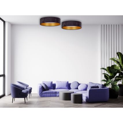 Brilagi - Plafón LED VELVET LED/12W/230V d. 30 cm 3000K/4000K/6400K gris/dorado