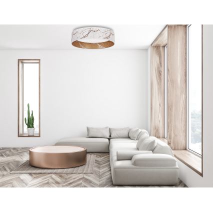 Brilagi - Plafón LED VELVET LED/12W/230V Ø 30 cm 3000K/4000K/6400K blanco/dorado