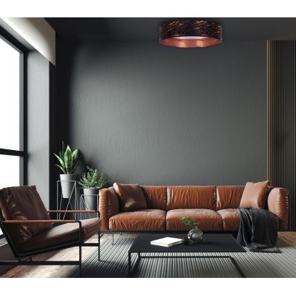 Brilagi - Plafón LED VELVET LED/24W/230V 3000/4000/6400K negro/cobre