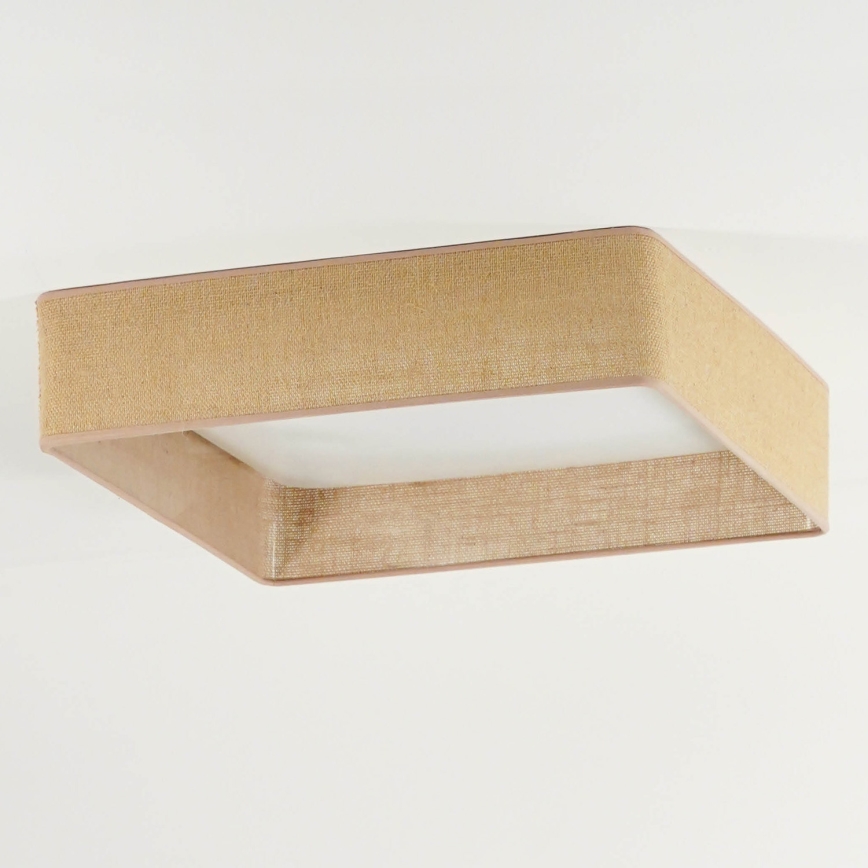 Brilagi - Plafón LED VELVET SQUARE LED/24W/230V 43x43 cm marrón