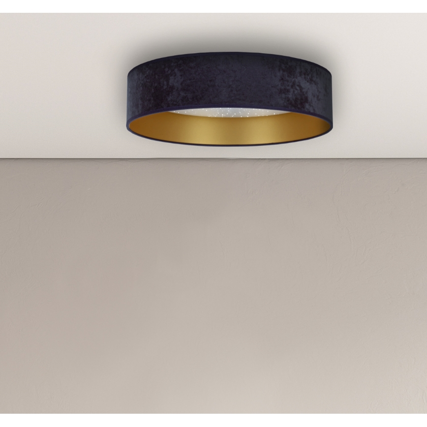 Brilagi - Plafón LED VELVET STAR LED/24W/230V Ø 40 cm 3000K/4000K/6400K azul/dorado