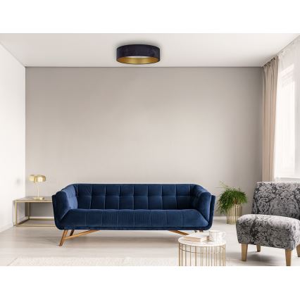 Brilagi - Plafón LED VELVET STAR LED/24W/230V Ø 40 cm 3000K/4000K/6400K azul/dorado
