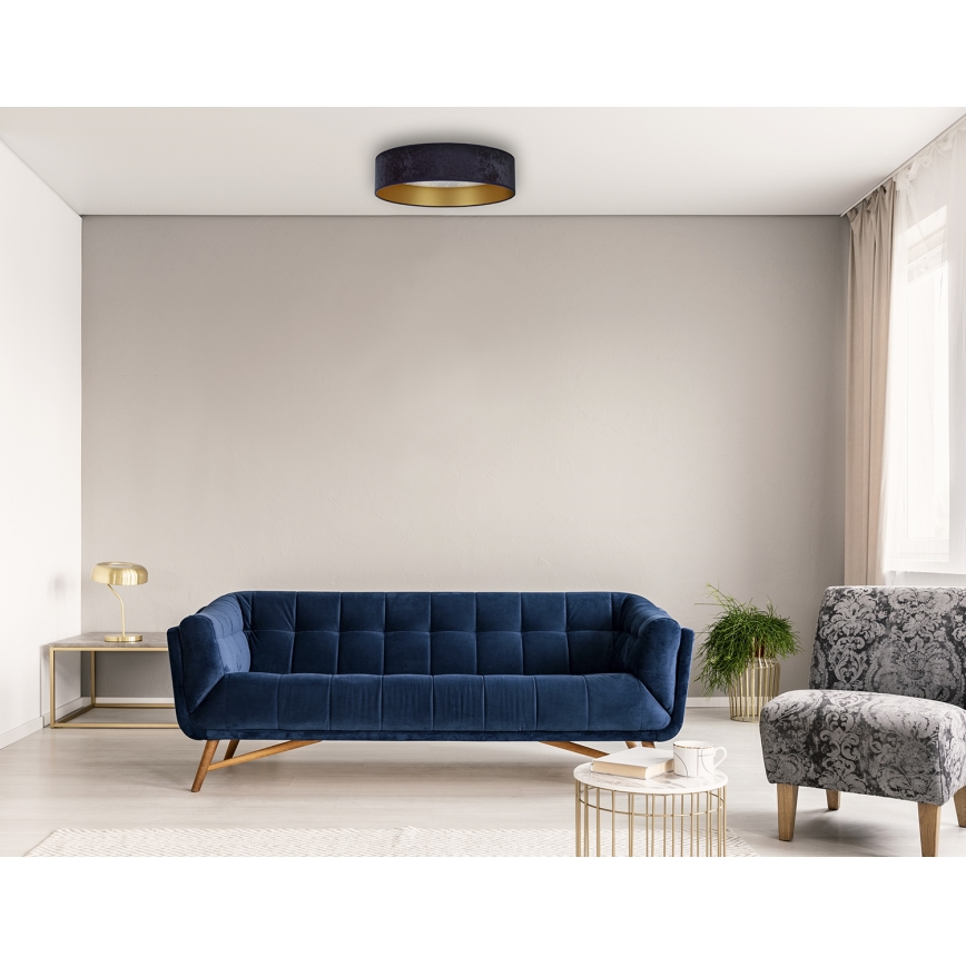 Brilagi - Plafón LED VELVET STAR LED/24W/230V Ø 40 cm 3000K/4000K/6400K azul/dorado