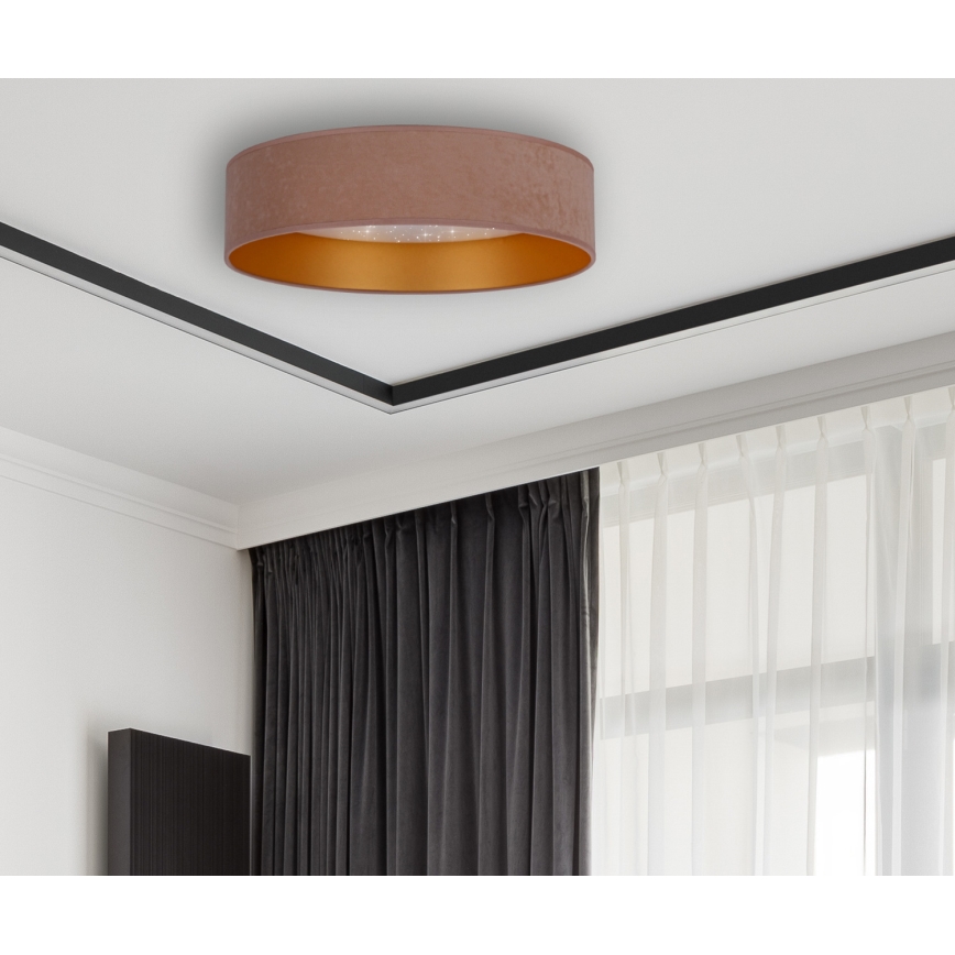 Brilagi - Plafón LED VELVET STAR LED/24W/230V Ø 40 cm 3000K/4000K/6400K beige/dorado