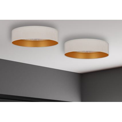 Brilagi - Plafón LED VELVET STAR LED/24W/230V Ø 40 cm 3000K/4000K/6400K crema/dorado