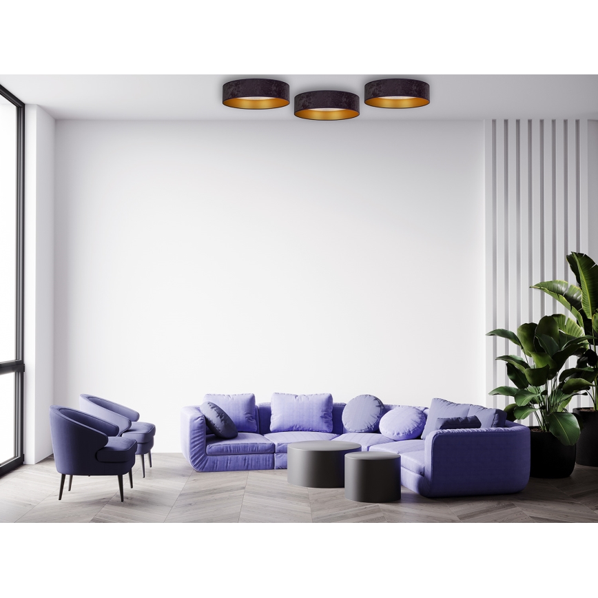 Brilagi - Plafón LED VELVET STAR LED/24W/230V Ø 40 cm 3000K/4000K/6400K gris/dorado