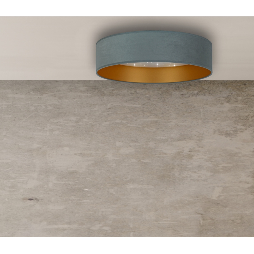 Brilagi - Plafón LED VELVET STAR LED/24W/230V Ø 40 cm 3000K/4000K/6400K menta/dorado