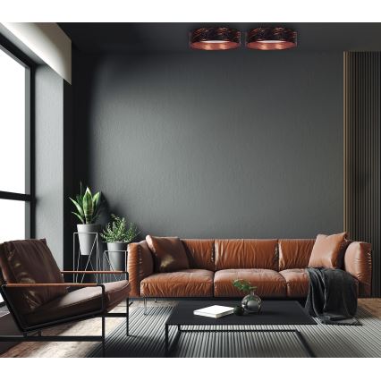 Brilagi - Plafón LED VELVET STAR LED/24W/230V Ø 40 cm 3000K/4000K/6400K negro/cobre