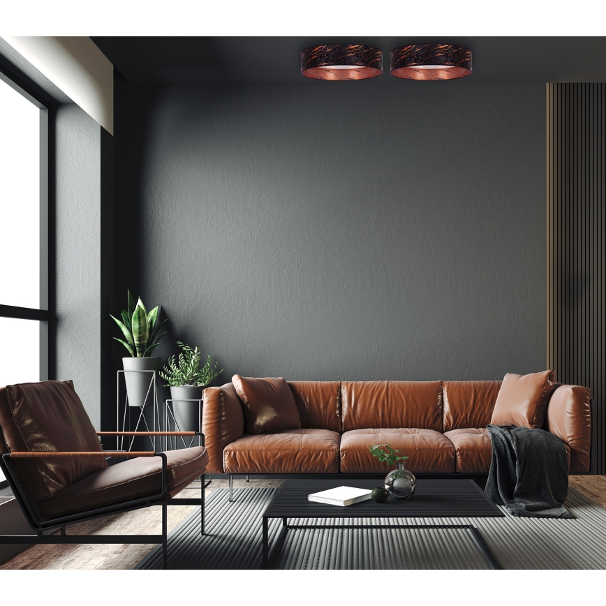 Brilagi - Plafón LED VELVET STAR LED/24W/230V Ø 40 cm 3000K/4000K/6400K negro/cobre