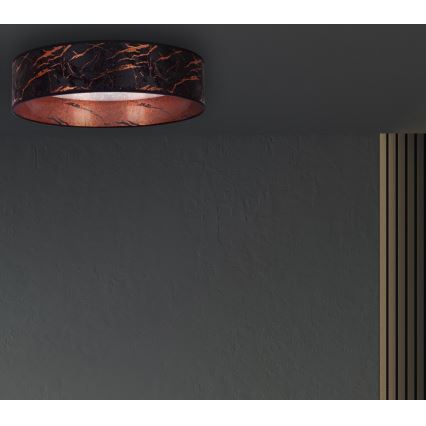 Brilagi - Plafón LED VELVET STAR LED/24W/230V Ø 40 cm 3000K/4000K/6400K negro/cobre